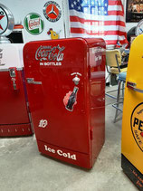 Coca-Cola Retro-Kühlschrank Chrom Metal Plate & opener  Modell Bosch KDL
