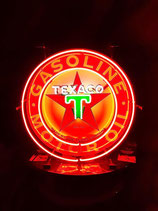 Texaco Gasoline USA Neon Werbung Garage US Werkstatt Licht Reklame