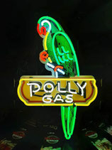 US Neon Polly Gas Neon Sign Leuchtreklame Neonwerbung Werkstatt