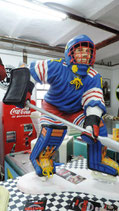 Ice-Hockey Player GFK Figur Statue Spieler Skulptur Sports Bar Deko