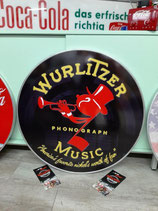 Wurlitzer Jukebox Aluminium Deko XXL Retro Schild  Decor Halle Musikraum