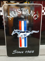 Mustang US-Auto Alu-Schild Oldtimer Werkstatt Halle Garage Deko Schilder