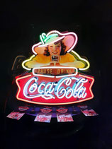 Coca Cola Nostalgie US Neon Leuchtschild Kult Reklame Licht Werbung