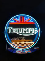 Triumph Motorcycles Neon Reklame England Leuchtschild Werbung Licht