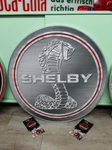 Aluminium Deko XXL Schild Ford Shelby US-Car V8 Garage Deco Automobil Halle