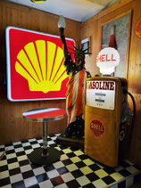 Shell Leuchtreklame Deko Licht Nostalgie Tankstelle Oldtimer Auto Halle Garage
