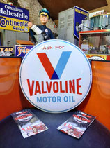 Valvoline Motor Oil Emailschilder Emaille-Schild Dekoration Halle Werkstatt Büro