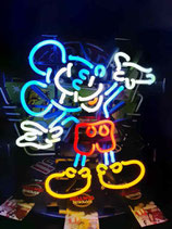 Mickey Mouse US-Neon Leuchtschild Reklame Werbung farbenfrohes Licht