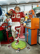 American Football Spieler 1,93cm groß GFK USA Figur Statue Deko Skulptur