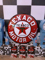 Texaco Motor Oil Emailschild Emaille Deko U.S.A. Garage Halle Werkstatt Deco