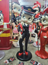 Betty Boop Original Figur in schwarz Motorrad Deko Skulptur Bikerin Statue