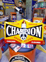 Champion Dealer Service XXL Emaille Deko Emaileschilder Oldtimer Werkstatt