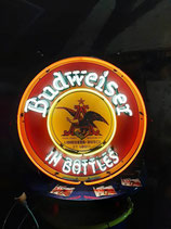 USA Budweiser "In Bottles" Neon Leuchtschild Bier US-Reklame Werbung