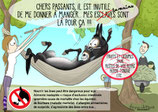 Plaque ne pas nourrir HAMAC ANE