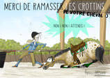 Plaque ramassage des crottins WESTERN