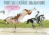 Plaque port du casque obligatoire WESTERN