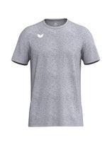 Trainingsshirt grau mit Logo weiss, klein auf linker Brust