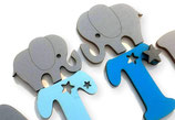 2 kleine Elefanten passend zu unseren Buchstaben