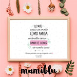 Lámina Dama de honor