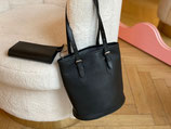 Louis Vuitton Tasche Bucket PM Epi schwarz + Pochette