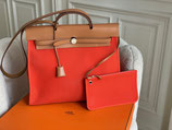 Hermès Herbag Zip Retourné 39 Nature orange