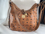 MCM Tasche Nano Hobo crossbody Visetos cognac