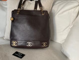 Chanel Tasche Shopper Caviar Leder braun