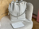 Louis Vuitton Tasche Sac Noe Grande Flore Sofia Coppola Leder blanc