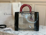 Christian Dior Tasche Lady Dior Vinyl Transparent Rarität
