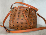 MCM Tasche Bucket Visetos Saffiano orange