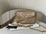Chanel Tasche Camera Case Lamm Leder beige taupe