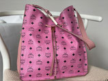 MCM Tasche Hobo Shopper Visetos pink