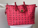 MCM Tasche Liz Project Shopper Visetos rot Snake
