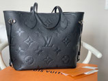 Louis Vuitton Neverfull MM Empreinte Leder schwarz