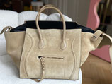 Céline Tasche Phantom Bag Wildleder beige/ taupe