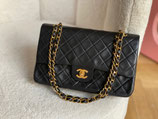 Chanel Tasche Timeless Double Flap Lammleder schwarz GHW