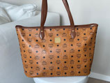 MCM Tasche Shopper Visetos cognac