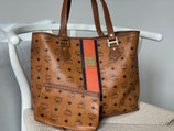 MCM Tasche Shopper Visetos cognac orange + Pochette