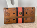 MCM Geldbörse Visetos Stripe orange