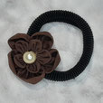 Elastique avec fleur en tissu