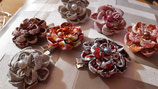 Barrette fleur en tissu
