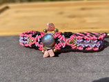 #540Mont-Saint Michel  accessory（ラブラドライト×インカローズ　マクラメ編みブレスレット）