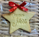 Sablé étoile "Joyeux Noël"