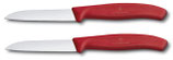 Victorinox Gemüsemesser, 8 cm , gerader Schnitt, rot