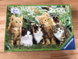 2 puzzles, büsi und Hund