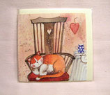 Kärtchen "Kuschel-Katze"