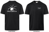 T-Shirt heavy, unisex, Froschteich® Spider, Aufdruck hinten u. Logo Brust,links, Gr. XS - 3XL, 100% Baumwolle