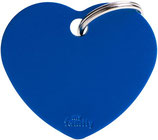 Medaglietta personalizzata MyFamily cuore BLU