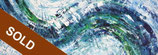 Slim: Turquoise Blue Waves 3 / SOLD