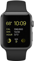 Смарт-часы Watch Series 3 Gray Aluminum Case with Black Sport Band